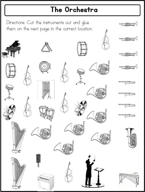 The Orchestra Worksheet With Musical Instruments
