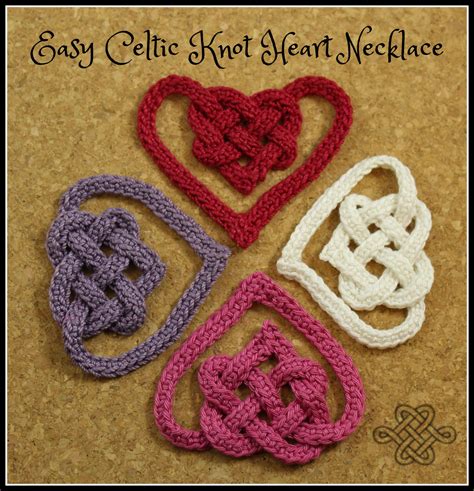 Easy Celtic Knot Heart Necklace Celtic Knot Crochet Celtic Knots Diy