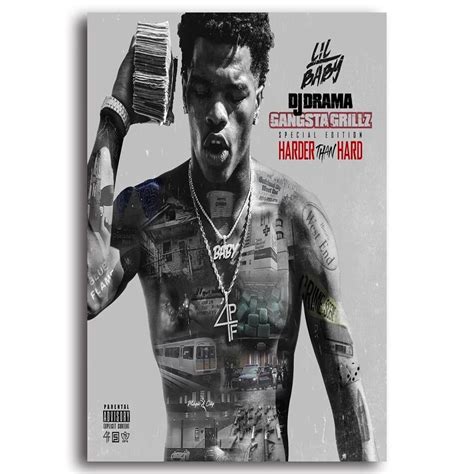 Details About Hd Print For Lil Baby Harder Than Ever Art Music Poster
