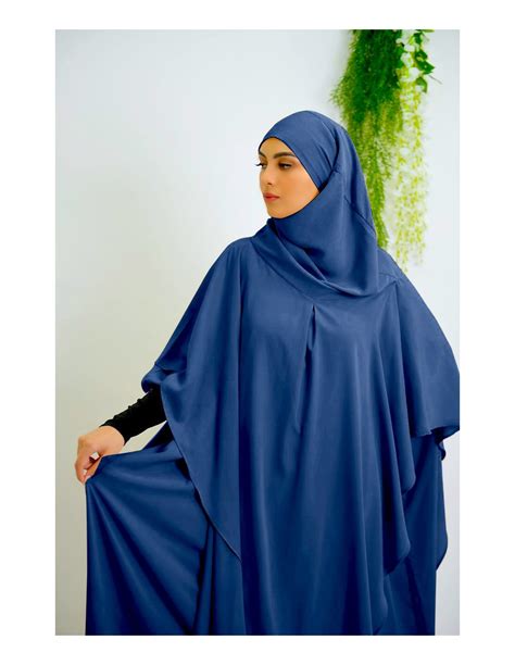 Abaya Khaleej Long Khimar Avec Hijab Intégré