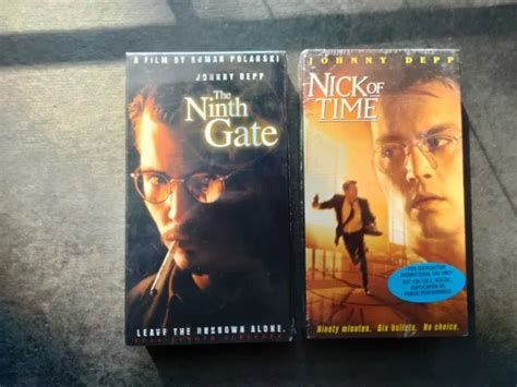 RARE SEALED VHS Promotional Screeners Johnny Depp Nick Of Time And Ninth Gate PicClick