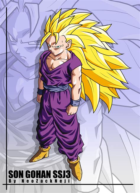 Son Gohan Cell Saga Ssj3 By Neozackneji On Deviantart