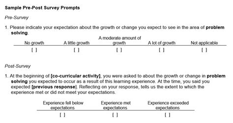 Cite Pre And Post Surveys University Of Houston