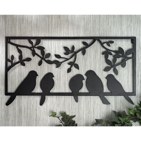 Perched Birds Metal Wall Art Bits And Pieces
