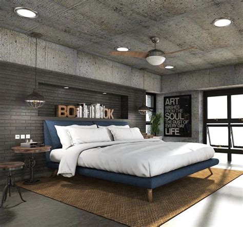 Industrial Bedroom Of Your Dreams House Topics Condo Interior