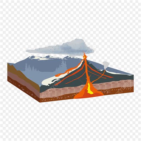 화산 화산 폭발 분출 화산 만화 화산 클립 아트 만화 화산 자연스러운 PNG 일러스트 및 벡터 에 대한 무료 다운로드 Pngtree