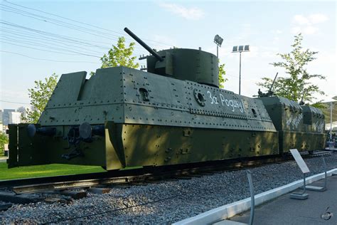 Wagen Eines Panzerzuges Im Zentralmuseum Des Großen Vaterländischen