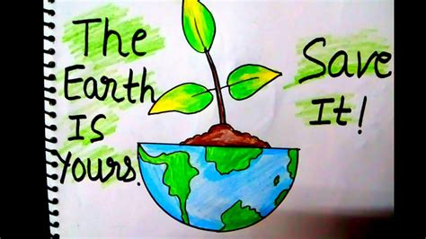 Save Nature Easy Drawing