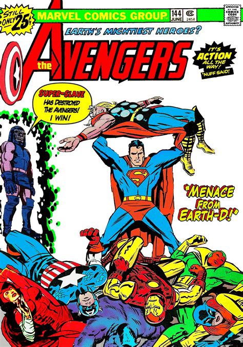 Superman Man Of Steel Avengers Darkseid Dc Marvel Comics Vintage Covers