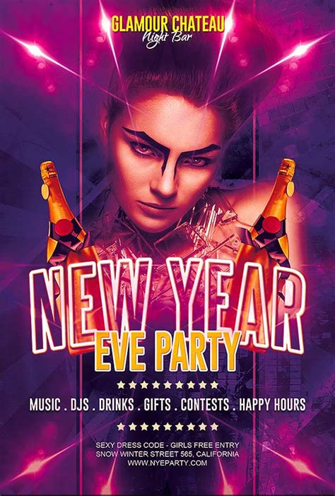 Free New Year Eve Party Flyer Download Free Flyer For Photoshop