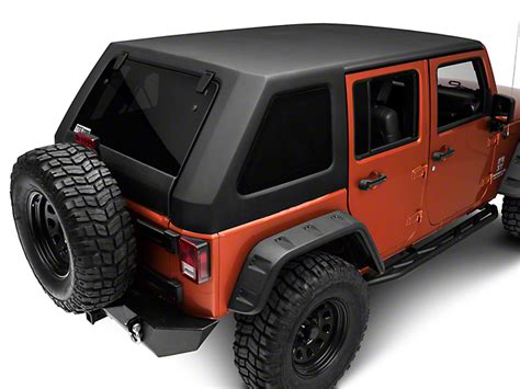 Jeep Wrangler Two Piece Slant Hard Top Black 07 18 Jeep Wrangler Jk 4