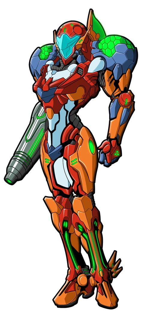 Tyrranuxs Power Suit Colored Metroid Samus Samus Metroid