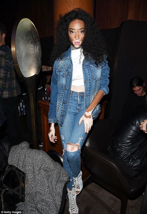 Winnie Harlow And Jasmine Sanders At Mene Pfw Event Daily Mail Online