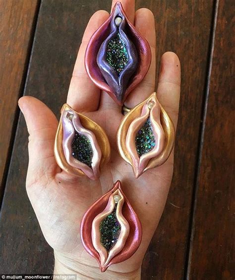 Instagram Page Emily Mystical Features Designer S Colorful VAGINA Shaped Jewelry Daily Mail Online