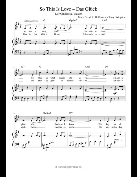 So This Is Love Sheet Music For Piano Voice Download Free In Pdf Or Midi
