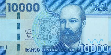 10000 Pesos Chile 2013 P164d B780397 Banknotes