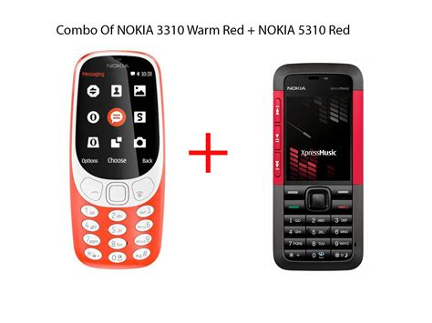 Buy Combo Of Refurbished Nokia 3310 Warm Red Nokia 5310 Xpressmusic