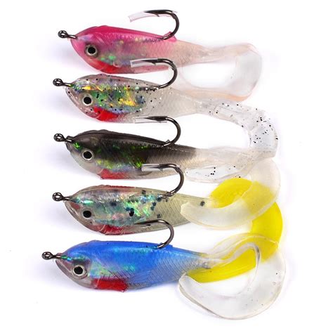 Soft Fishing Lure Grub Type Weights 5g 5cm 5pcsbag The Fishing Nook