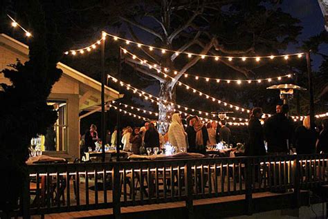 Cafe String Lights Outdoor Give Social Gatherings A Tinge Of