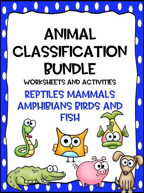Great Animal Classification Activities And Worksheets Second Grade