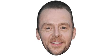 Simon Pegg Beard Celebrity Mask Celebrity Cutouts