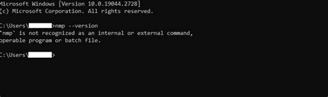 The Npm Is Not Recognized As An Internal Or External Command Operable Program Or Batch File