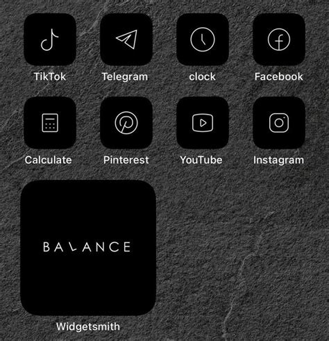 83 Black Ios 14 App Icons Dark Mode Widget Ios 14 Cover Widgetsmith