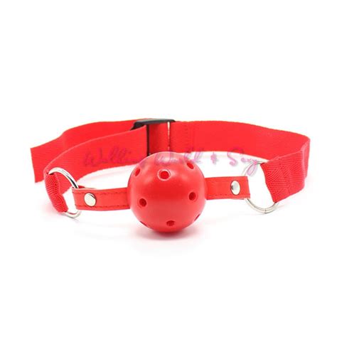Erotic Toys Red Ball Mouth Gag Adult Oral Fetish Toys Fixation Mouth