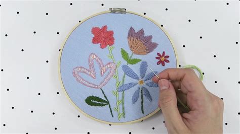 ¿cÓmo Bordar Flores Tutorial Paso A Paso Embroidery Tutorials