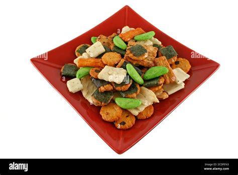 Asian Rice Crackers Stock Photo Alamy