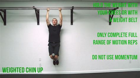 Weighted Chin Up Your Strength Coach Youtube