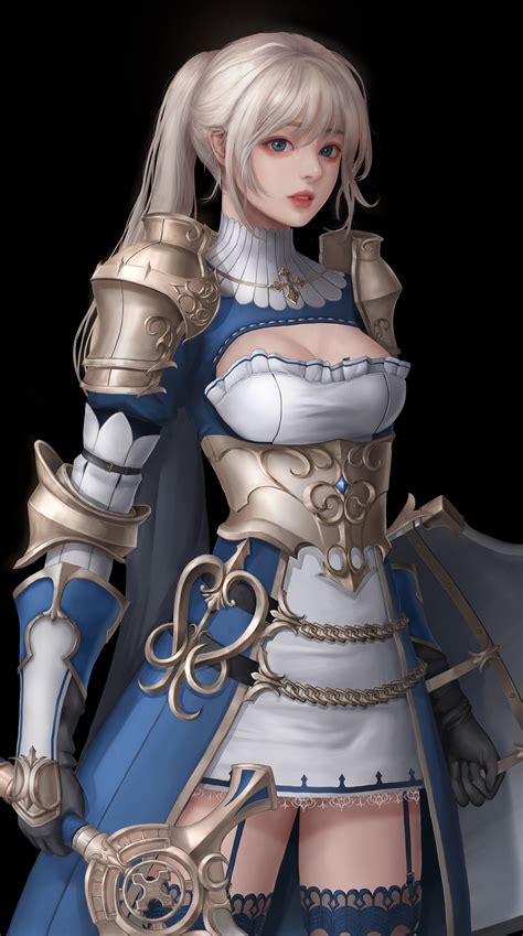 artstation female knight