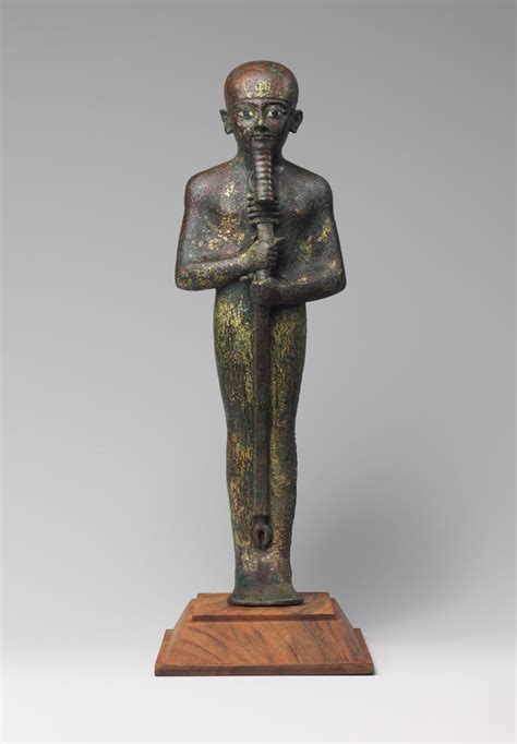 Head Of A Triad Of Gods Worshiped At Memphis Ptah Was The God Of