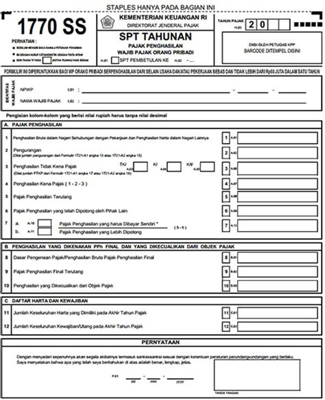 Contoh Spt Tahunan Badan Yang Sudah Diisi Berbagai Contoh