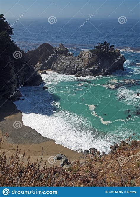 Mcway Cove With Mcway Falls Stock Image Image Of Coastline Creek