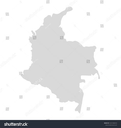 Colombia Map Vector Country Illustration Colombian Stock Vector