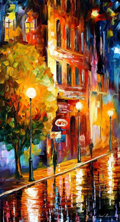 Mysterious Night Palette Knife Oil Painting On Canvas By Leonid Afremov Size 20 X36 50cm X