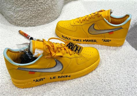Lebron James Previews Unreleased Off White X Nike Air Force 1s At All