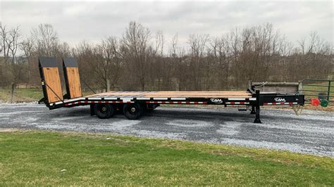 20 ton paver trailer 27′ burkholder manufacturing