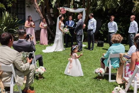 Jenn Chris Sunken Gardens Wedding Santa Barbara
