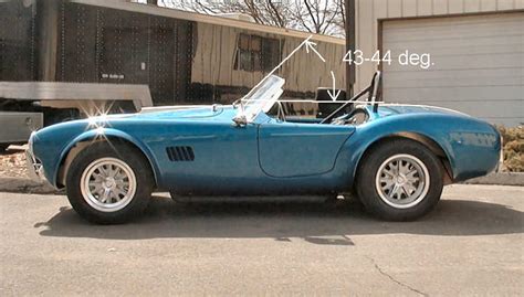 By gluing the polyglass into the frame makes it into a 'one piece unit' that's much stronger, more sturdy as well as preventing the pull of a soft top from pulling the frame away from the windshield. what angle is your windshield? - Club Cobra