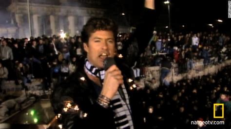 The Hoff Remembers The Berlin Wall Cnn Video