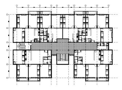 Housing Apartment Architecture Layout Plan Details Dwg File Cadbull