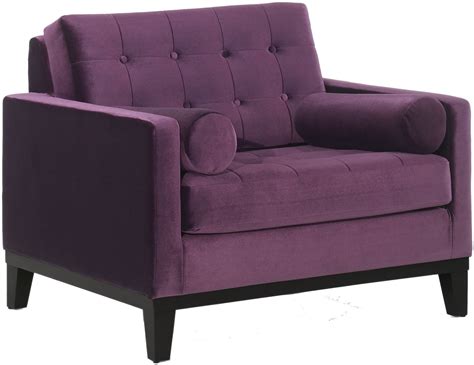 Centennial Purple Velvet Chair From Armen Living Coleman Furniture