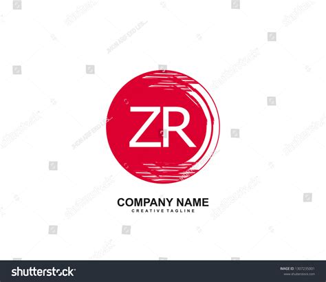 Zr Initial Logo Template Vector Stock Vector Royalty Free 1307235001