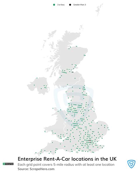 List Of All Enterprise Rent A Car Locations In The Uk Scrapehero Data