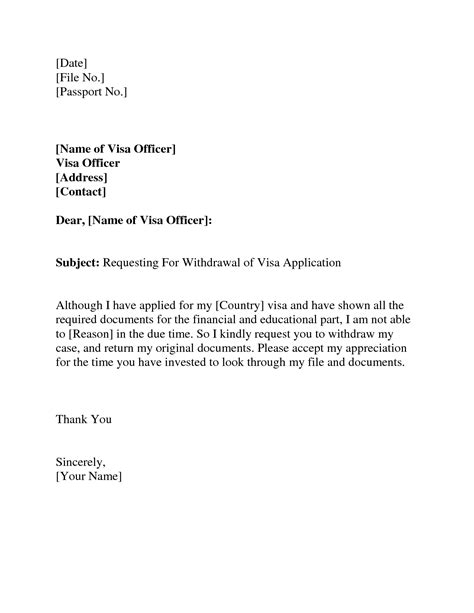 Sample Letter To Withdraw College Application Withdraw