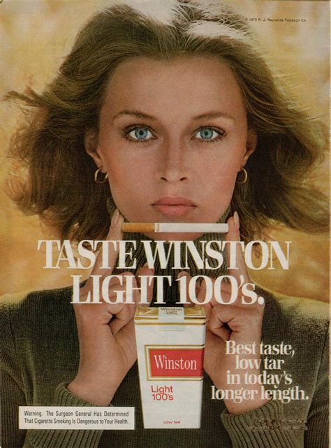 Winston Cigarettes Lights 100s Vintage Print Ad From 1979 Beautiful