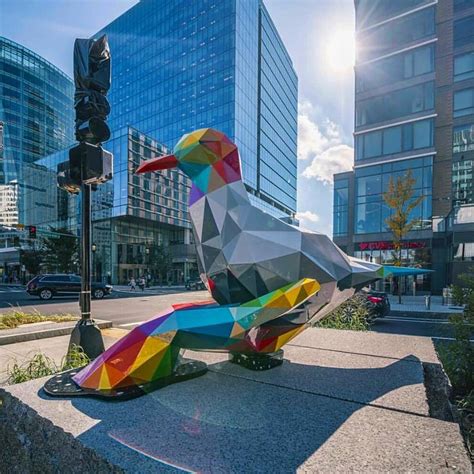 Air Sea And Land An Urban Intervention With Colorful Low Poly