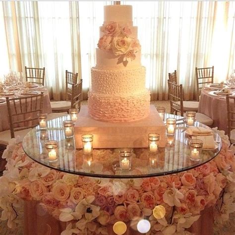 Gorgeous Cake Presentation Wedding Cake Table Cake Table Decorations